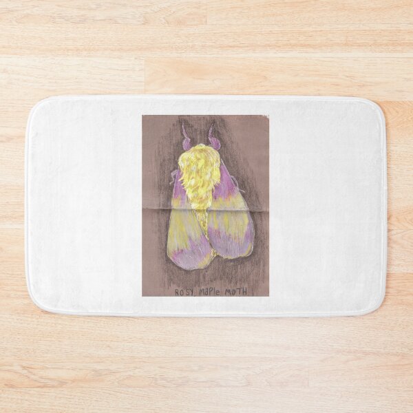 Item preview, Rosy Maple Moth designed and sold by HouseplantsAndScamps.