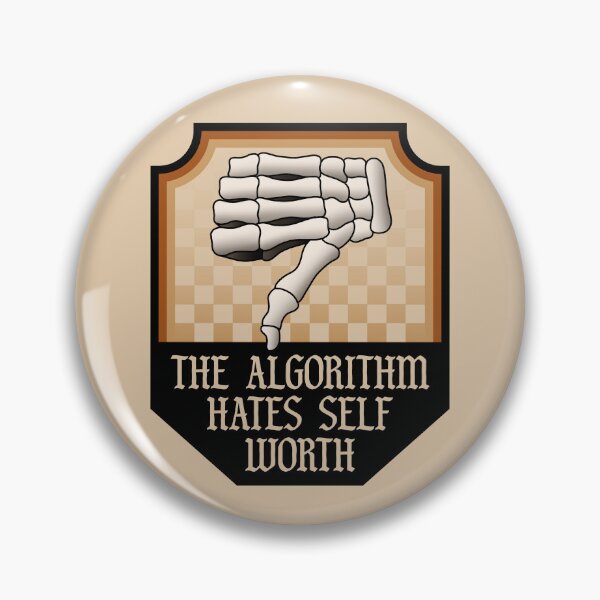 Item preview, The Algorithm Hates Self Worth - Social Media designed and sold by Picket Club.