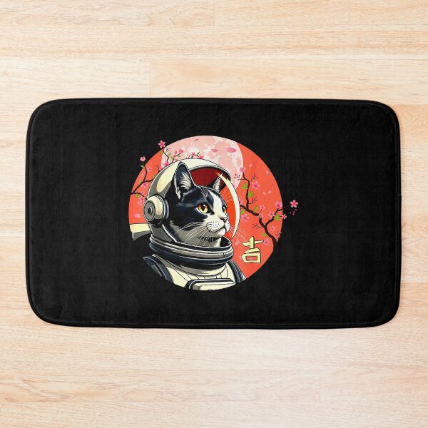 Item preview, Astro Cat Cherry Blossom Japanese Cat Lover designed and sold by Animal-Replicas.
