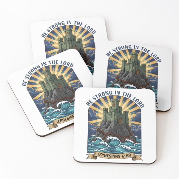 Item preview, Christian Fortress Art Be Strong In The Lord Ephesians 6 10 Verse. designed and sold by loveandlightrb.