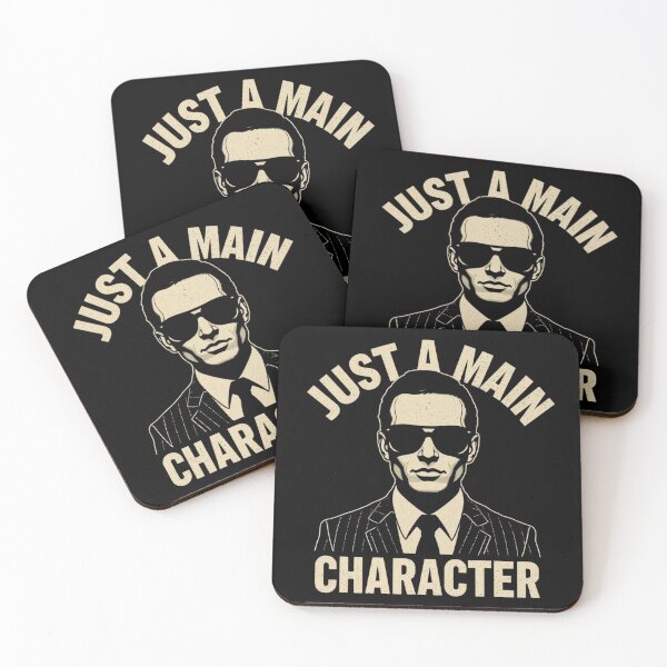 Item preview, Just a Main Character – Retro Meme Style designed and sold by RED-MOUSE.