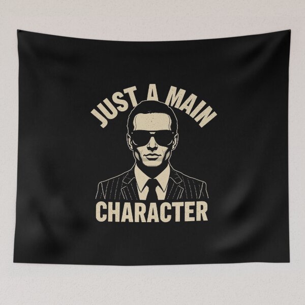 Item preview, Just a Main Character – Retro Meme Style designed and sold by RED-MOUSE.