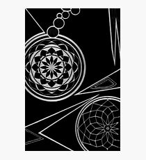 BLACK MANDALA Photographic Print