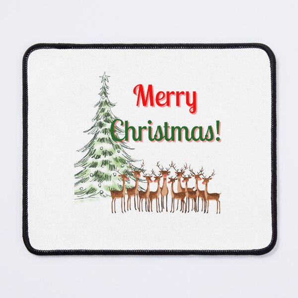 Item preview, Group of Reindeer wish you Merry Christmas! designed and sold by Goldmedaldesign.