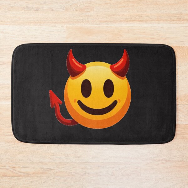 Item preview, Smiley Devil Emoji designed and sold by DeadThingsShop.