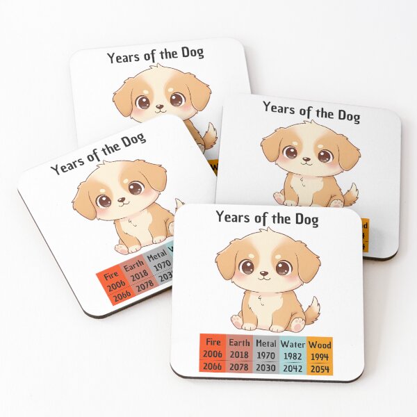 Item preview, Chinese Zodiac Dog Years | Kawaii Animal Design designed and sold by Pets & Memes & Stuff.
