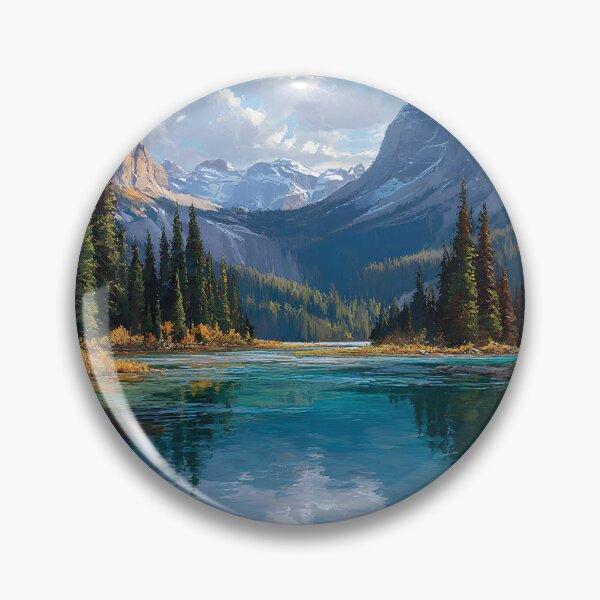 Item preview, Banff National Park Reflections – Painterly Style Landscape designed and sold by daila70.