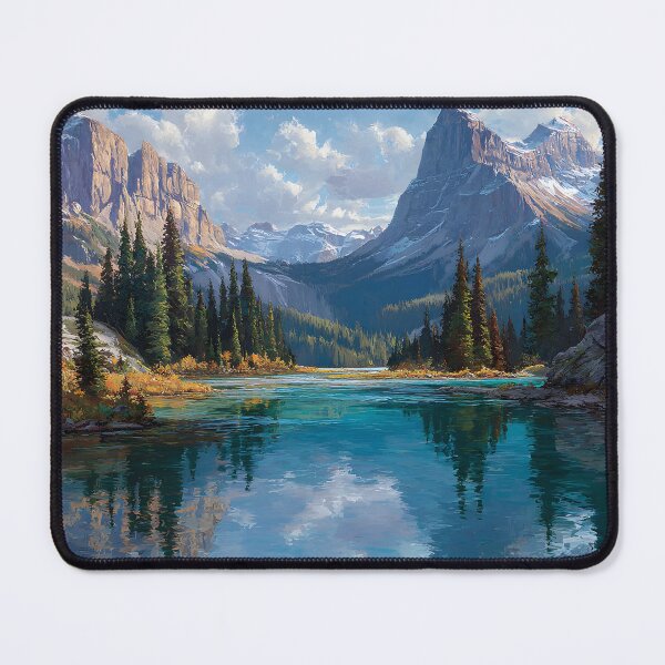 Item preview, Banff National Park Reflections – Painterly Style Landscape designed and sold by daila70.