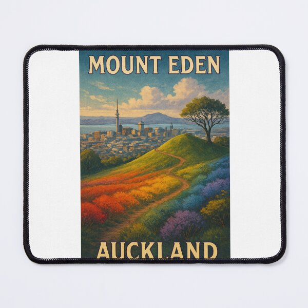 Item preview, Mount Eden Volcano Peak with Auckland CBD Sky Tower designed and sold by Aryabek.