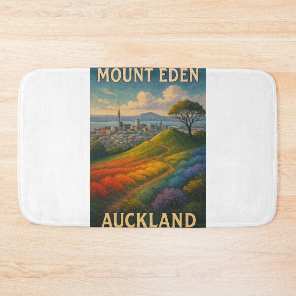 Item preview, Mount Eden Volcano Peak with Auckland CBD Sky Tower designed and sold by Aryabek.
