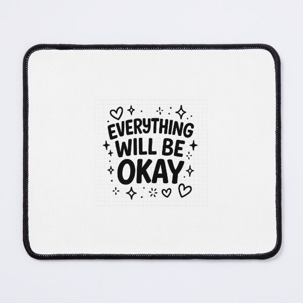 Item preview, Everything Will Be Okay – Hand-Drawn Lettering designed and sold by maciejdesing.