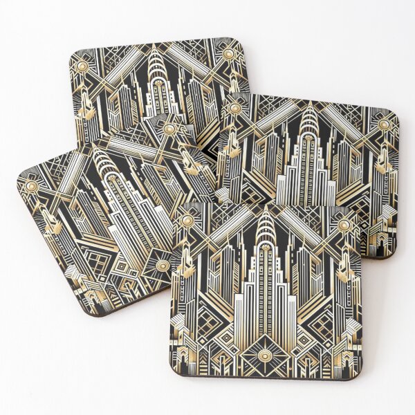 Item preview, Art Deco New York Buildings designed and sold by Myra365Art.
