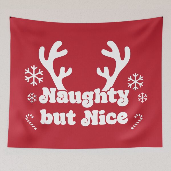 Item preview, Naughty but Nice Funny Christmas  designed and sold by Winner Chicken Dinner Designs.