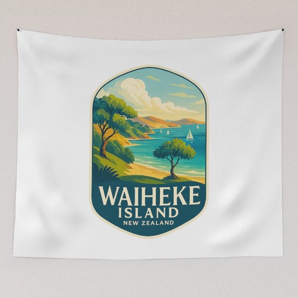 Item preview, Coastal Trails of Waiheke Island, Auckland New Zealand designed and sold by Aryabek.