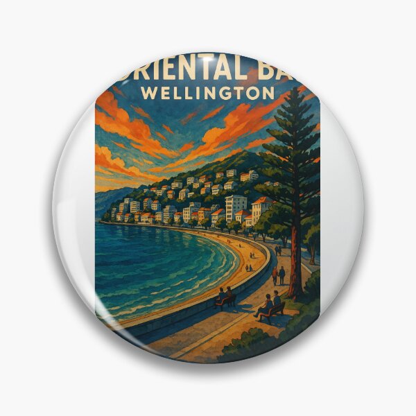 Item preview, Oriental Bay Promenade, Wellington New Zealand designed and sold by Aryabek.
