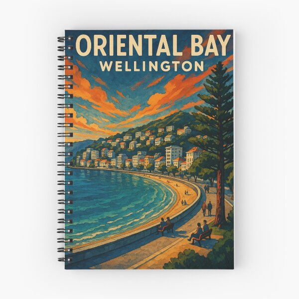 Item preview, Oriental Bay Promenade, Wellington New Zealand designed and sold by Aryabek.