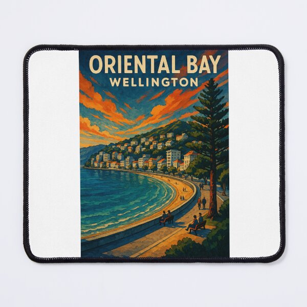 Item preview, Oriental Bay Promenade, Wellington New Zealand designed and sold by Aryabek.
