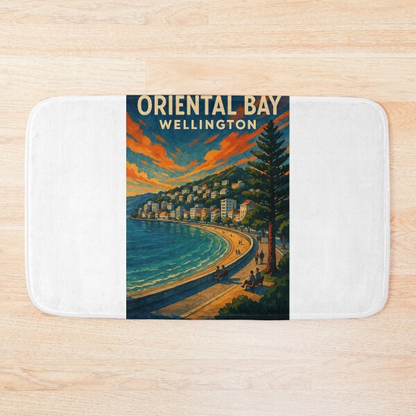 Item preview, Oriental Bay Promenade, Wellington New Zealand designed and sold by Aryabek.