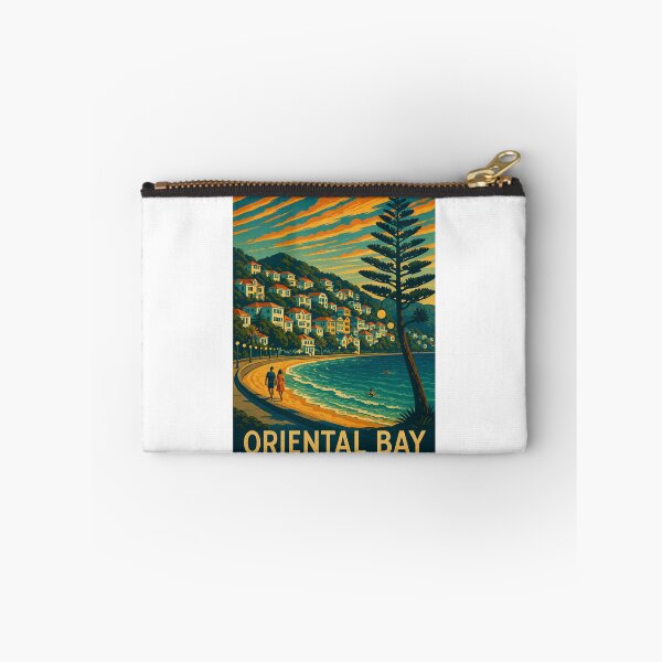 Item preview,  Oriental Bay Waterfront Promenade with Mount Victoria, Wellington City, New Zealand designed and sold by Aryabek.
