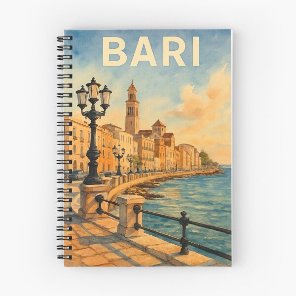 Item preview,  Bari Seaside Promenade with Historic Bell Towers and Adriatic Coastline, Apulia, Italy designed and sold by Aryabek.