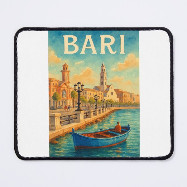 Item preview, Historic Bari Waterfront and Old Town with Adriatic Sea and Basilica Views, Apulia, Italy designed and sold by Aryabek.