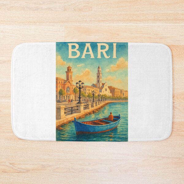 Item preview,  Historic Bari Waterfront and Old Town with Adriatic Sea and Basilica Views, Apulia, Italy designed and sold by Aryabek.