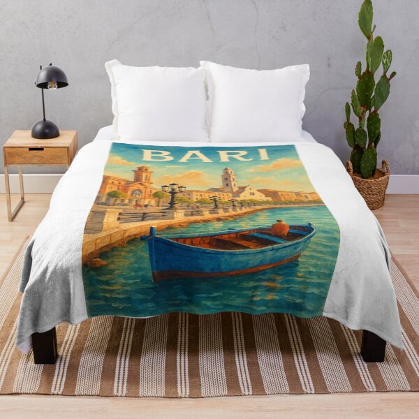Item preview,  Historic Bari Waterfront and Old Town with Adriatic Sea and Basilica Views, Apulia, Italy designed and sold by Aryabek.