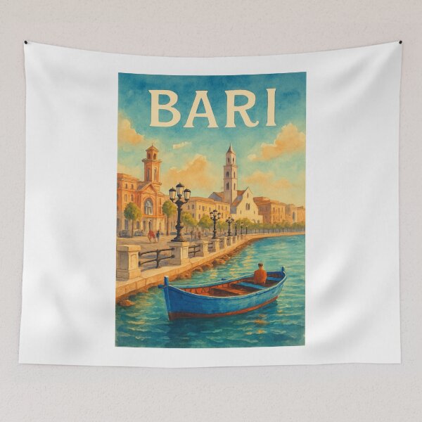 Item preview,  Historic Bari Waterfront and Old Town with Adriatic Sea and Basilica Views, Apulia, Italy designed and sold by Aryabek.