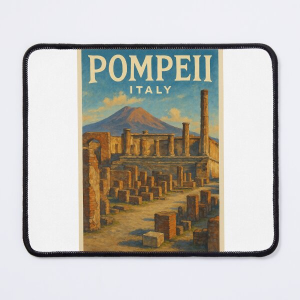 Item preview, Pompeii Archaeological Ruins with Mount Vesuvius in Background, Campania, Italy designed and sold by Aryabek.
