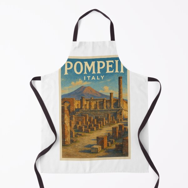 Item preview, Pompeii Archaeological Ruins with Mount Vesuvius in Background, Campania, Italy designed and sold by Aryabek.
