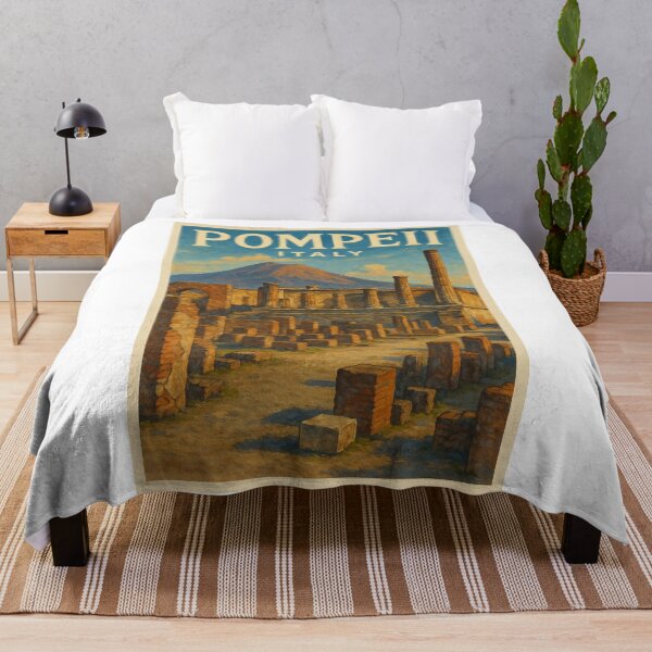 Item preview, Pompeii Archaeological Ruins with Mount Vesuvius in Background, Campania, Italy designed and sold by Aryabek.