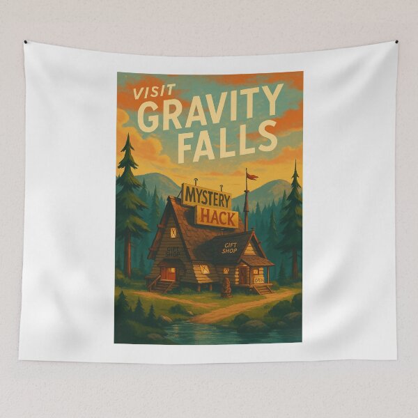 Item preview,  Mystery Shack Tourist Attraction in Gravity Falls Pine Forests, Oregon Woods designed and sold by Aryabek.