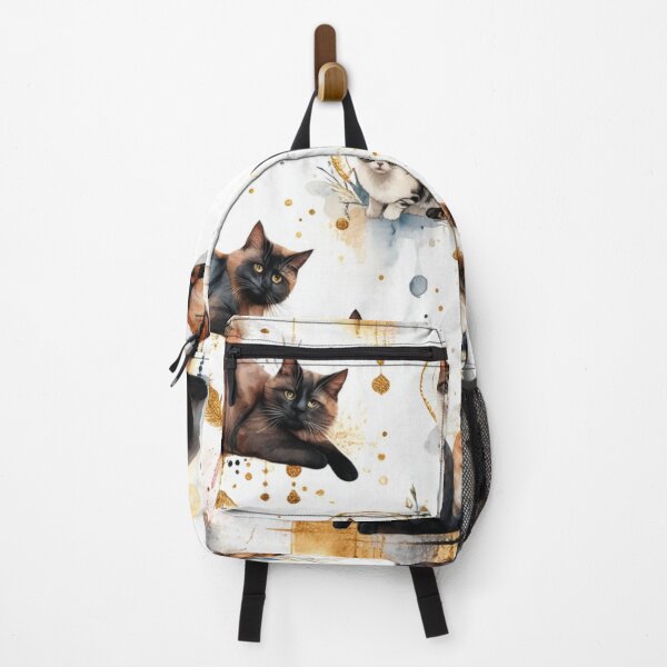 Item preview, Celestial Cats – Mystical Feline Pattern in Warm Neutrals designed and sold by TroyTheTerrific.