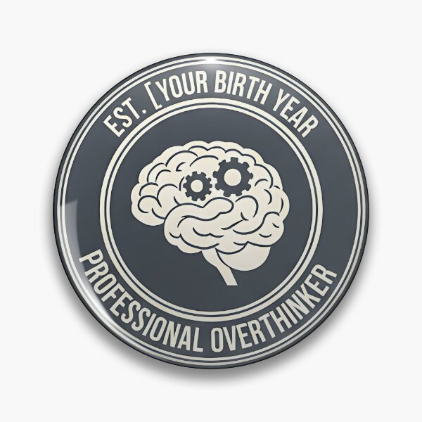 Item preview, Est. Year  Professional Overthinker Brain Emblem designed and sold by Silent Watch Threads..