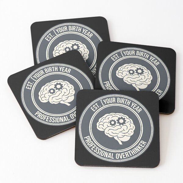 Item preview, Est. Year  Professional Overthinker Brain Emblem designed and sold by Silent Watch Threads..