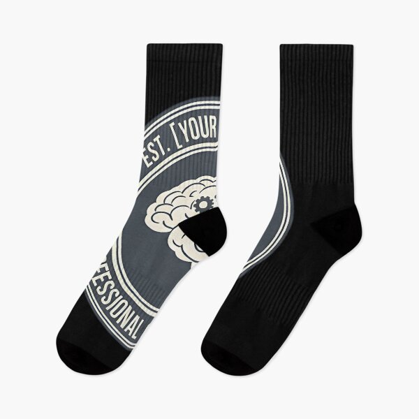 Item preview, Est. Year  Professional Overthinker Brain Emblem designed and sold by Silent Watch Threads..