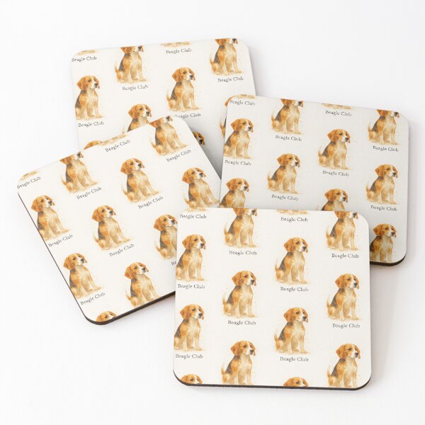 Item preview, Beagle Club – Minimal Watercolour Beagle Illustration designed and sold by BadaBingBear.