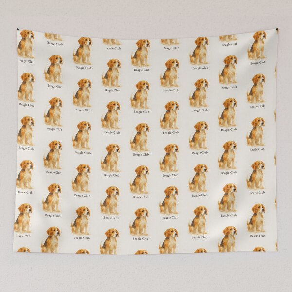 Item preview, Beagle Club – Minimal Watercolour Beagle Illustration designed and sold by BadaBingBear.
