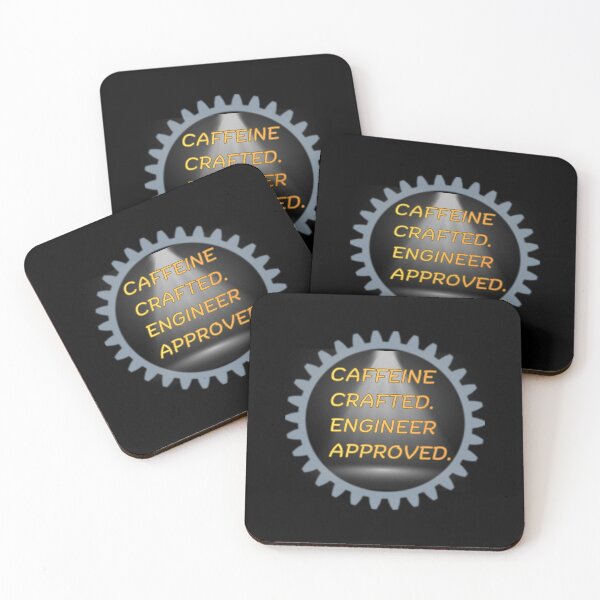 Item preview, Caffeine Crafted. Engineer Approved.- coffee loverful design- Caffeine engineers  designed and sold by Happyhoo1.