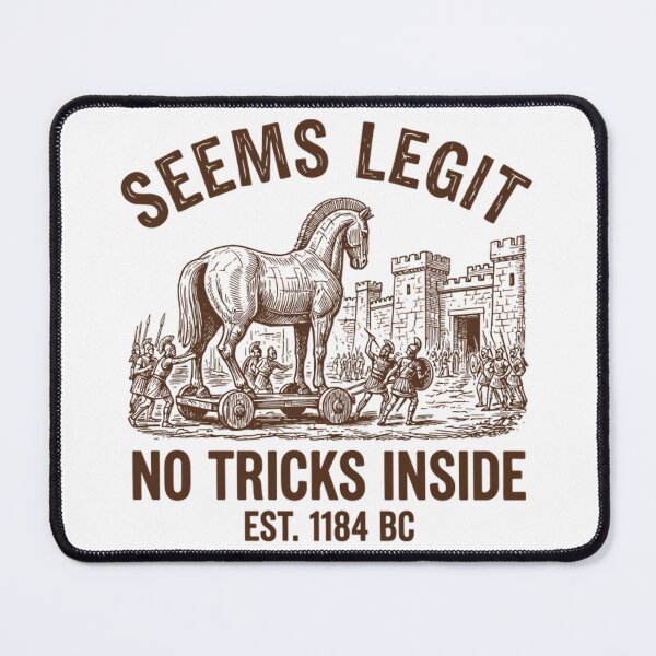 Item preview, Funny Trojan Horse Seems Legit Ancient History Meme designed and sold by Mason-Pride.