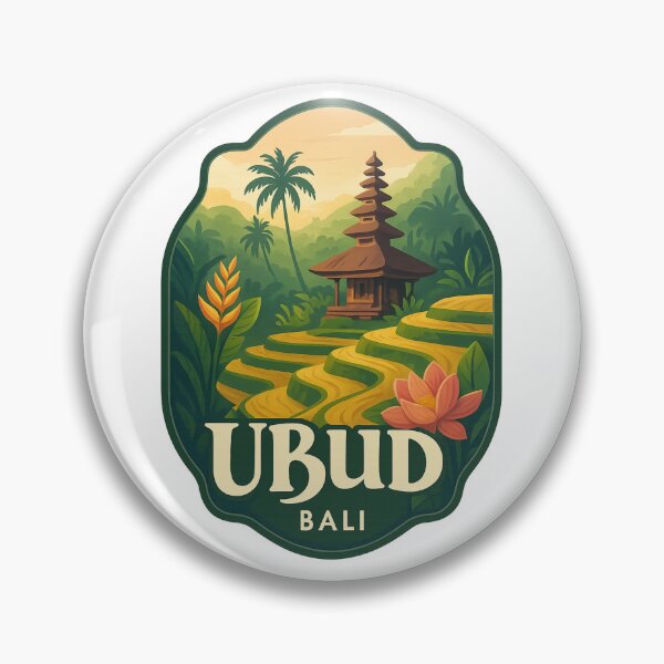 Item preview, Ubud Rice Terraces and Balinese Temple, Bali, Indonesia designed and sold by Aryabek.