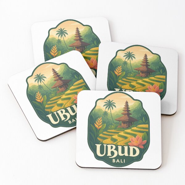 Item preview, Ubud Rice Terraces and Balinese Temple, Bali, Indonesia designed and sold by Aryabek.