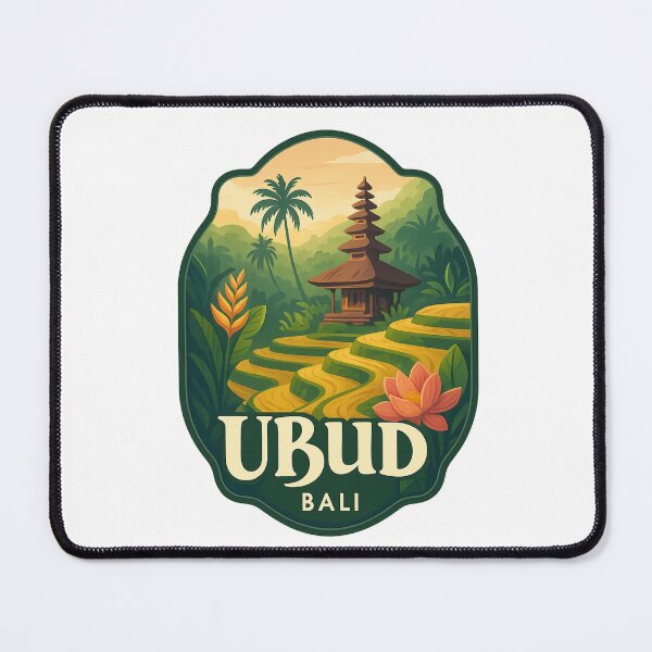 Item preview, Ubud Rice Terraces and Balinese Temple, Bali, Indonesia designed and sold by Aryabek.