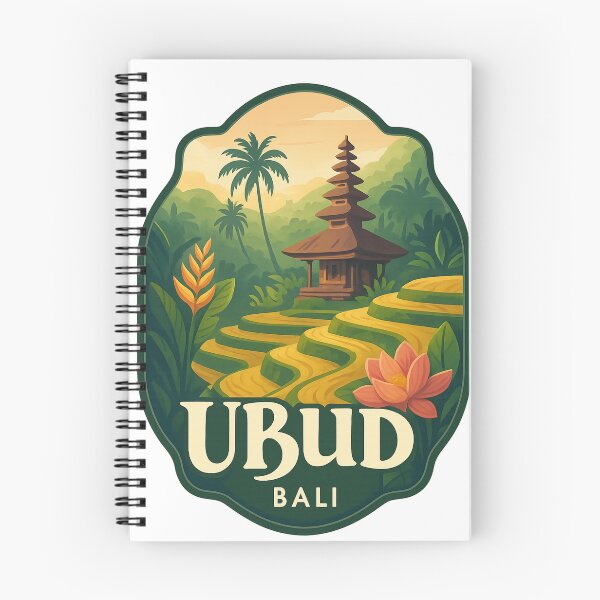 Item preview, Ubud Rice Terraces and Balinese Temple, Bali, Indonesia designed and sold by Aryabek.