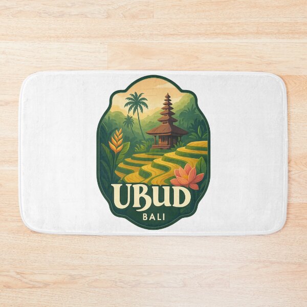 Item preview, Ubud Rice Terraces and Balinese Temple, Bali, Indonesia designed and sold by Aryabek.