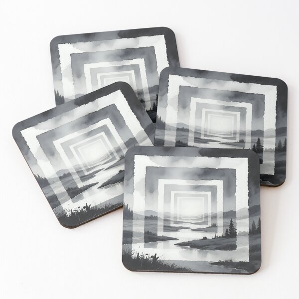 Item preview, Artistic geometric pattern / optical illusion  designed and sold by Nomad-Maynard.