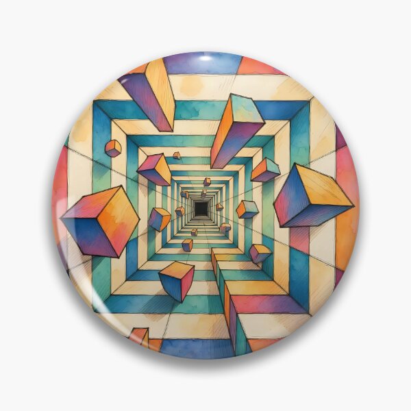 Item preview, Artistic geometric pattern / optical illusion  designed and sold by Nomad-Maynard.