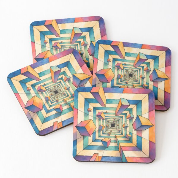 Item preview, Artistic geometric pattern / optical illusion  designed and sold by Nomad-Maynard.