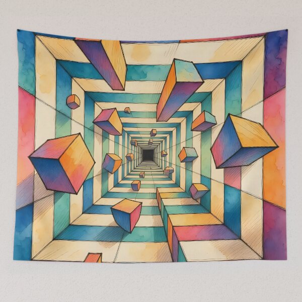 Item preview, Artistic geometric pattern / optical illusion  designed and sold by Nomad-Maynard.