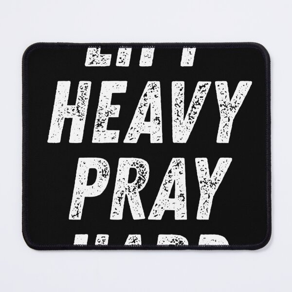 Item preview, Lift Heavy Pray Hard - Motivational Gym & Fitness Design - Christian Athlete Gift - Workout Faith Inspiration designed and sold by HcReelnaClip.
